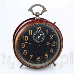Antyk zegar HAU model Allegro typ budzik z repetycję