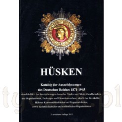 Husken katalog z cenami odznak i odznaczeń rzeszy niemieckiej obejmuje 1871 do 1945 roku