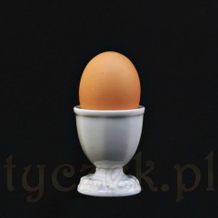 Porcelanowy kieliszek na jajko marki Rosenthal wzór Biała Maria