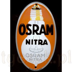 Replika przedwojennego szyldu Osram Nitra