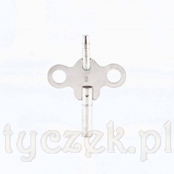 Podwójny klucz metalowy niklowany 3,50mm i 1,95mm