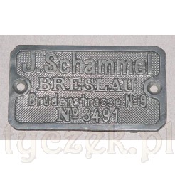 Breslau - tablica z maszyny, magla Breslau