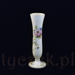 Wytworny wazon porcelanowy w kwiaty