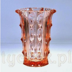 Szkło art Deco - wazon różowy