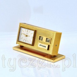 Biurkowy zegarek o dekoracyjnej formie i luksusowym wyglądzie
