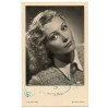 Znana austriacko- francuska aktorka- MONIKA BURG na pocztówce z autografem