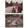 Młoda dziewczyna w warkoczach na dwóch fotografiach z 1929 i 1930 r. 