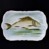 Huculska pamiątka z Mikuliczyna - porcelanowy półmis z rybą