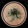 Malowane jeżyny – ręcznie zdobiona śląska taca pod bolę na poncz, XIX w. 