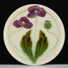 Secesyjne maki – majolikowy talerz dekoracyjny „Zell”