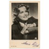 Znana wiedeńska aktorka Maria Holst na czarno- białym zdjęciu