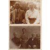 Dwie pamiątkowe fotografie na kartonikach przedstawiające starszych ludzi