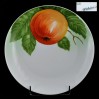 Porcelana Bavaria - malowane jabłko na tle liści