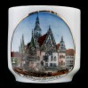 Wrocławski ratusz ok 1900 rok - na dawnej porcelanie