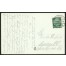 Kartka pocztowa była w obiegu, jest wypisana i posiada znaczek