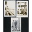 Komplet trzech czarno białych zdjęć m.in. z rejsu statkiem