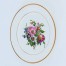 Autentyczny, kolekcjonerski talerz w kwiaty malowane