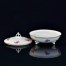 Bombonierka/puzderko wykonana z najwyższej jakości szwajcarskiej porcelany w kolorze ecru
