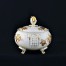 Żarska szlachetna porcelana z motywem kratki regencyjnej