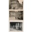 Rodzinne zwiedzanie miasta Heppenheim uwiecznione na trzech czarno białych zdjęciach