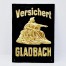 Stara tablica potwierdzająca fakt ubezpieczenia mienia w firmie Gladbach