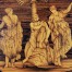 Kompozycja z widokiem na postać Herkulesa i dwie alegorie. 