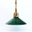 Piękna gabinetowa lampa z barwionym kloszem