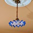 Przedwojenna lampa na mosiężnym dekorowanym zwisie