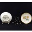 Przykładowe zastosowanie stojaka do prezentacji porcelanowego talerzyka