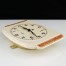 Sprawny zegar w ceramicznej obudowie Mid Century Design