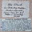 Praca ręcznie podpisana przez grafa Konrada von Frankenberga zawiera informacje o pałacu oraz dacie powstania grafiki: 10.10.1928. Poniżej wklejono wycinek z gazety z 1929 roku informujący o majątkach hrabiowskiego rodu Frankenbergów na terenie opolszczyz