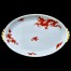 Kalkomania czerwonego smoka na białej porcelanie śląskiej