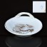 motyw chinoiserie na białej, grubej porcelanie
