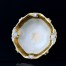 Luksusowa paterka ze śląskiej porcelany w kolorze kremowym (ecru)
