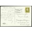 TYł pocztówki ze znaczkiem i dawną korespondencją