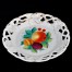 Ręcznie dekorowana porcelana malowana z modelowaną wicią roślinną