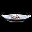 Znakomita porcelanowa paterka w formie łódeczki