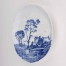 Wiszący talerz porcelanowy z około 1900 roku
