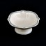 Barokowa forma porcelanowej mini miseczki na sól