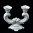 Biała porcelana w barokowej formie