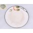 Secesyjny motyw z gruszkami na ceramicznym talerzu
