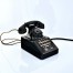 Pięknie zachowany aparat telefoniczny w starym stylu