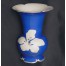 Błękitny wazon ze śląskiej porcelany Tiefenfurt