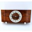 Art Deco zegar kwadransowy w pięknej drewnianej obudowie