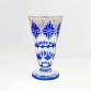 ANTYK kryształowy wazon lazurowany kobaltem, I p. XX wieku
