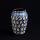 Ceramiczny wazonik malowane pawie oczka jak BUNZLAU