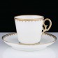 1882-1922 Białe duo do kawy - porcelana Royal Copenhagen