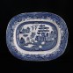 Ironstone ceramiczny półmisek – legendarny i tajemniczy WILLOW, XIX wiek