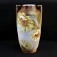 Kwitnące słoneczniki - rzadki motyw na porcelanie RS Tillowitz - cudny wazon