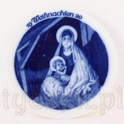 1920- Żłóbek w Betlejem święta rodzina - talerz Rosenthal